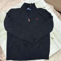 Polo by Ralph Lauren ダークグレー ハーフジップセーター M