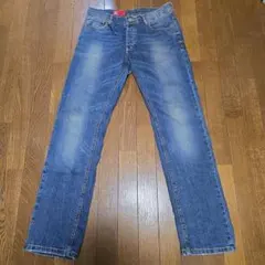 ZARA ストレートデニム インディゴブルー