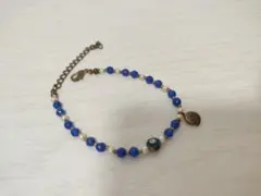 サントリーニ島産 ハンドメイド ナザールボンジュウ ブレスレット ブルー