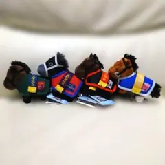 サラブレッドコレクション 馬服マスコットボールチェーン 4 コンプリートセット