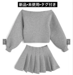 ※スカートのみ　(3wayトップス×プリーツミニスカートセットアップ)
