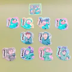 忍たま乱太郎 ステッカー付きビスケット の段　ステッカー　シール　土井半助