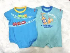 ミキハウス ホットビスケッツ ロンパースセット 70のサムネイル