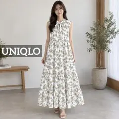 k1237 UNIQLO Paul & JOE ティアードワンピース ホワイト