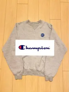 champion 企業ロゴ スウェット グレー 古着 美品 vintage