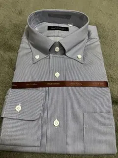 【新品未開封】ONLY PREMIO ピンストライプ ドレスシャツ　ネイビー