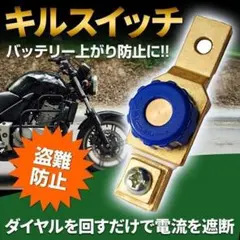 キルスイッチ カットオフスイッチ バッテリー オートバイ バイク 盗難防止のサムネイル