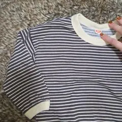 ストライプ長袖トレーナー　90