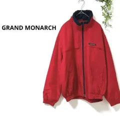 グランドモナーク　美品✨中綿ジャンパー　メンズ　M 赤　ネイビー