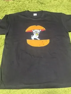 おもしろTシャツ　サザエさん　タマ　 ブラック Tシャツ XL 170/92A