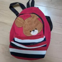 【美品】the bears' school 赤いクマリュック