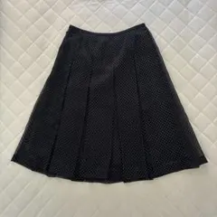 【美品】ドット柄フレアスカート プリーツスカート