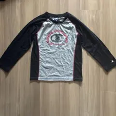 Champion チャンピオン長袖カットソー 140サイズ グレー/ブラック