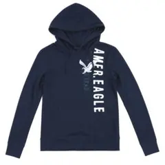 AMERICAN EAGLE 長袖パーカー ネイビー TT612