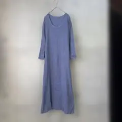 Mila Owen ミラオーウェン　リブニットコットンワンピース