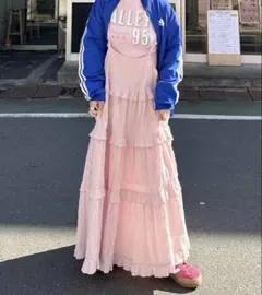 Alley Tokyo フリルティアードキャミワンピース ピンク