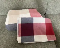 NITORI チェック柄 掛け布団カバー　シングル　枕カバー