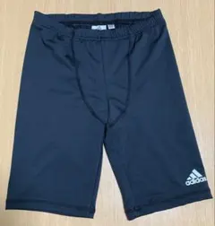 adidas CLIMALITE ブラック　ハーフタイツ　M