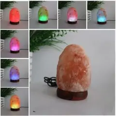 天然 ヒマラヤ岩塩 LED ランプ グラデーション 1kg〜1.5kg 処分品のサムネイル
