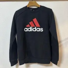 adidas トレーナー 黒 赤 サイズ150cm