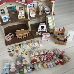 シルバニアファミリー ☆ まとめ売り 車付き ひつじ1体刻印付き ネコ 
