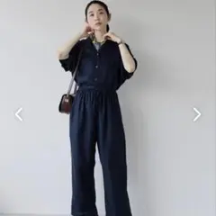 北欧暮らしの道具店別注fog linen workリネンサロペットスカート新品