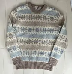 美品　古着　mcgregor ニット　ブラウン　セーター　女性の方にも！