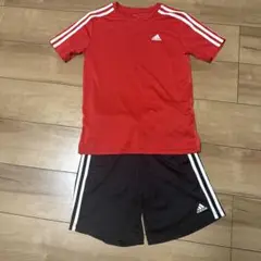 adidas 赤Tシャツ ショートパンツ セット