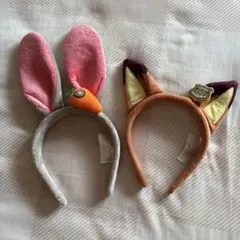 上海ディズニー　カチューシャ （ニック・ジュディ）2点セット