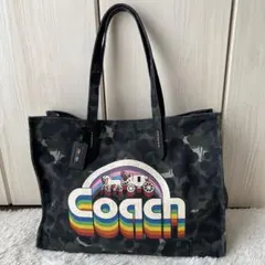 COACH☆トートバッグ ホースアンドキャリッジ カモフラ ショルダー A4