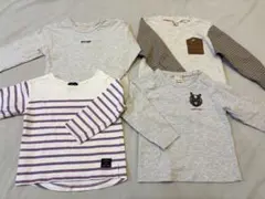 PETIT MAIN プティマイン 長袖カットソー ロンT 4点セット 90cm