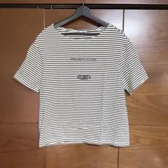 ZARA テキストボーダーTシャツのサムネイル