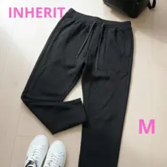 INHERIT 即決歓迎◎ メンズ 快適フリースジョガーパンツ M ブラック