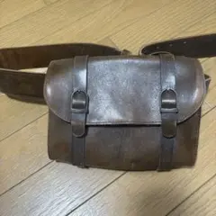 アンティーク 郵便局 レザーポーチ がま口 ヴィンテージ - メルカリ