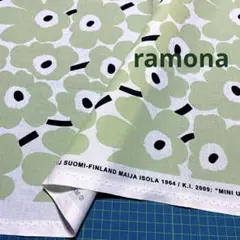 ⭐️キープ マリメッコ 生地 ミニウニッコ ライトグリーン2024夏 日本限定