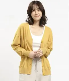 本日限定値下げ！グローバルワーク　UVサマーニットVカーディガン　サイズXL