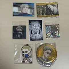 呪術廻戦　七海建人　カード　シール　ラバーキーホルダー　缶バッジ