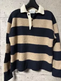 Mila Owen ストライプ ラメセーター