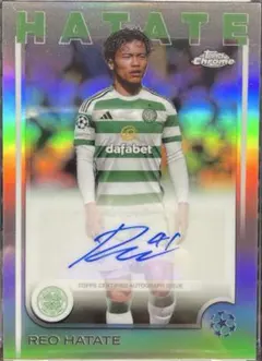 topps chrome 旗手怜央 セルティック 川崎フロンターレ サインカード