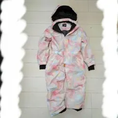 yyuk 子供用スキーウェア S ピンク系(ぼかし花)
