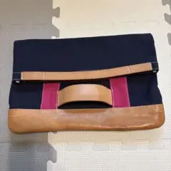 最終値下げ☆TESHIGOTO 沖縄　2wayクラッチバッグ　ハンドメイド