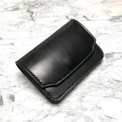 希少 廃盤 SAAD コードバン 馬革 ラウンドファスナー ミニ財布 