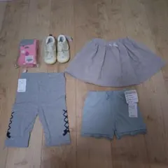 靴　ボトムスセット 90-100cm　14cm