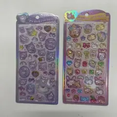 【2枚セット】クロミ・フワフワらびちゃんポップシール　正規品