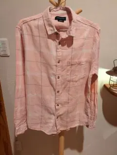 COTTON ON GARMENTSピンク チェック柄 長袖シャツ L〜LL