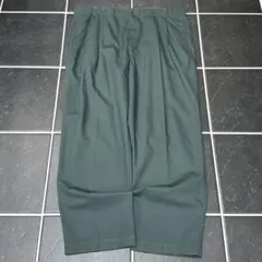90s Dockers【USA製　ツータック　ワイドチノパンツ　極太　グリーン】