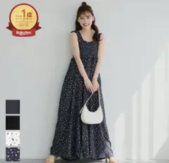coca 花柄 シャーリング オールインワン ロンパースのサムネイル