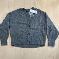 ユニクロ　スフレヤーン　ショートカーディガン　WOMEN M
