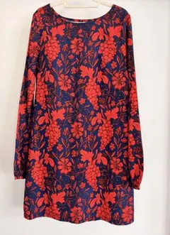 VERO MODA フルーツ柄　ワンピース　チュニック　長袖　秋カラー　XS