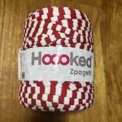 Hoooked Zpagetti Tシャツヤーン レッド＆ホワイト